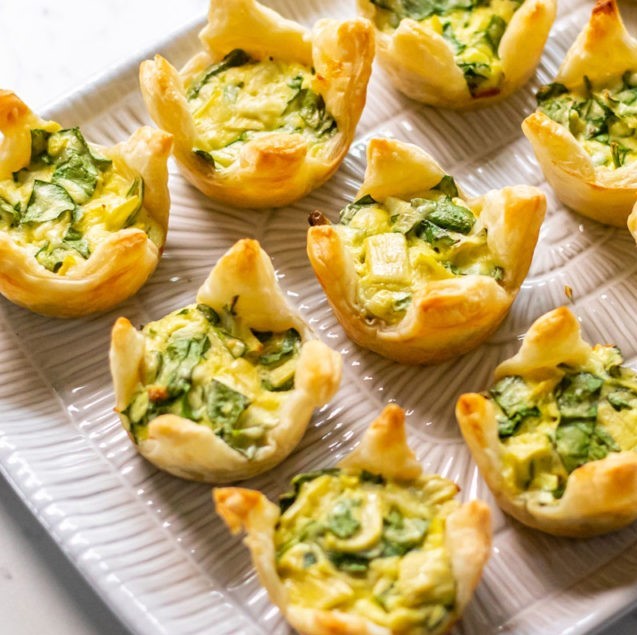 Spinach Artichoke Puff Pastry Bites – philsfresheggs